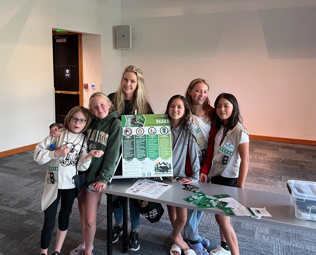 Daniela Kohl and Girl Scouts share Roaring Fork Valley bear-awareness materials